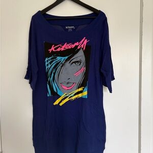 Kitson Navy Graphic Short Sleeve Tee